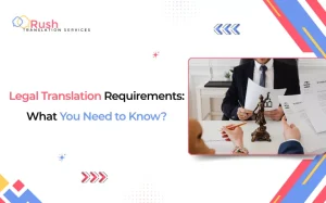 a banner image with text Legal Translation Requirements: What You Need to Know?